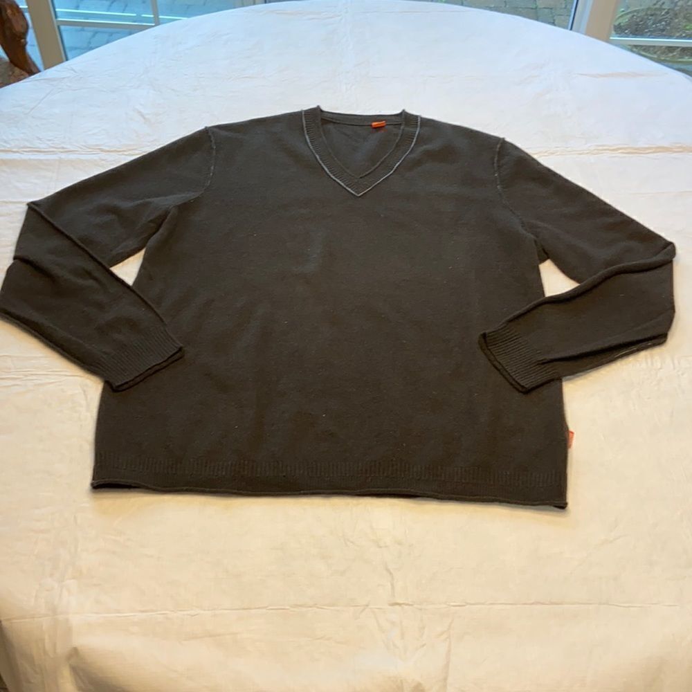 Hugo Boss Charcoal Gray Sweater